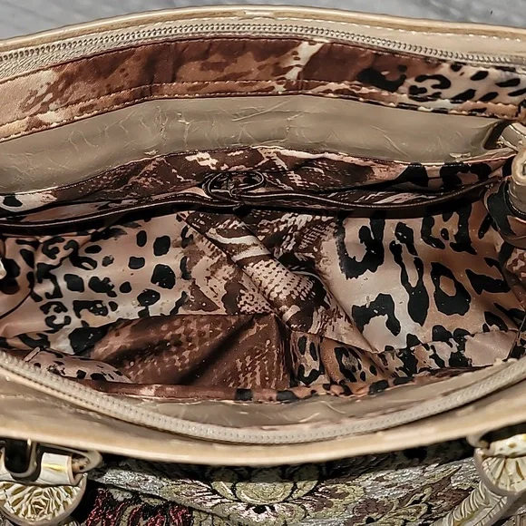 Beautifully Embroderided & Leather Sharif 1827 Satchel - Picture 10 of 14